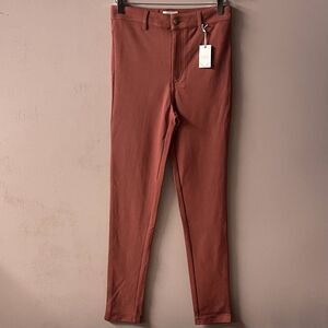 Forever 21 Rust High Waisted Skinny Pants Size 28 NWT